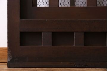 和製アンティーク　明治期!堅牢な佇まいが魅力的なくぐり戸(蔵戸、玄関戸)