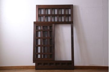 和製アンティーク　明治期!堅牢な佇まいが魅力的なくぐり戸(蔵戸、玄関戸)