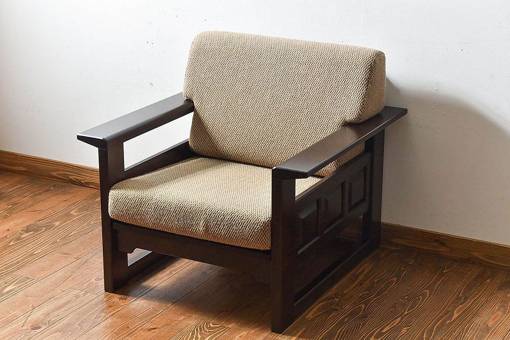 HR735 北海道民芸家具　シングルソファ　1人掛けソファ HR735 北海道民芸家具 シングルソファ 1人掛けソファ - メルカリ