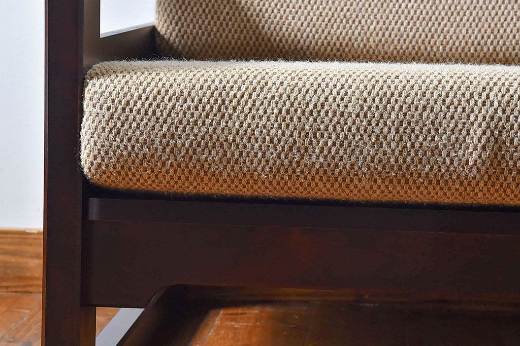 HR735 北海道民芸家具　シングルソファ　1人掛けソファ 北海道民芸家具 ソファー シングル 1人掛け アンティーク 和モダン