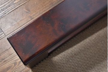 中古美品　北海道民芸家具　重厚な佇まいシングルソファ(1人掛けソファ、アームソファ)(定価17万)(1)