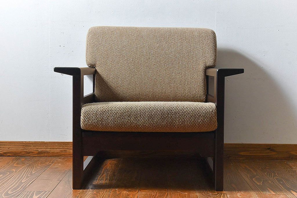 HR735 北海道民芸家具　シングルソファ　1人掛けソファ HR735 北海道民芸家具 シングルソファ 1人掛けソファ