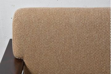 中古美品　北海道民芸家具　重厚な佇まいシングルソファ(1人掛けソファ、アームソファ)(定価17万)(2)