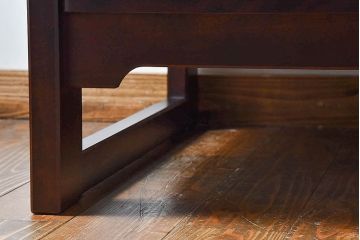 中古美品　北海道民芸家具　重厚な佇まいシングルソファ(1人掛けソファ、アームソファ)(定価17万)(2)