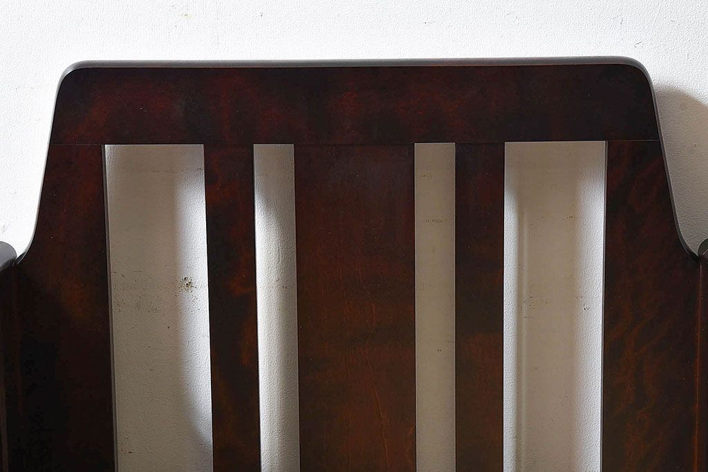 中古美品　北海道民芸家具　重厚な佇まいシングルソファ(1人掛けソファ、アームソファ)(定価17万)(2)