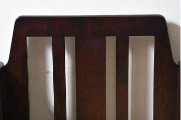 中古美品　北海道民芸家具　重厚な佇まいシングルソファ(1人掛けソファ、アームソファ)(定価17万)(2)