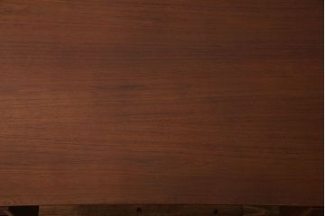 北欧家具　デンマーク製　チーク材　大振りなビンテージデスク(ワークデスク、在宅ワーク、在宅用、両袖机)