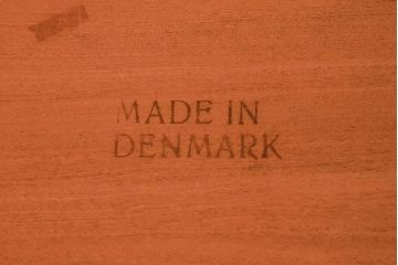 北欧家具　デンマーク製　チーク材　大振りなビンテージデスク(ワークデスク、在宅ワーク、在宅用、両袖机)