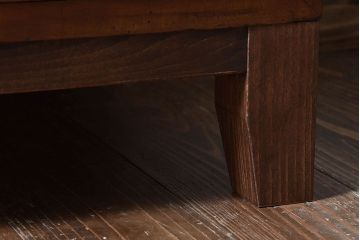 アンティーク家具　和製アンティーク　前面ケヤキ材　和モダンな脚付きチェスト(引き出し、箪笥)