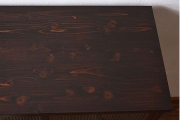 アンティーク家具　和製アンティーク　モールガラスがおしゃれなキャビネット(収納棚、戸棚、本箱)