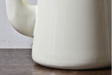 アンティーク雑貨　昭和レトロ　福島琺瑯　月星印　琺瑯製コーヒーポット(ケトル、水差し)・箱付き