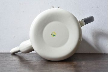 アンティーク雑貨　昭和レトロ　福島琺瑯　月星印　琺瑯製コーヒーポット(ケトル、水差し)・箱付き
