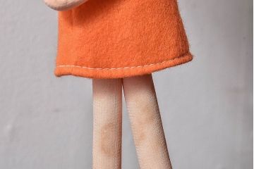 アンティーク雑貨　昭和レトロ　ポーズ人形(文化人形)・外箱付き(1)