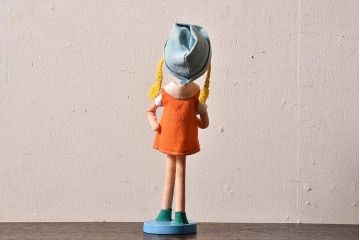 アンティーク雑貨　昭和レトロ　ポーズ人形(文化人形)・外箱付き(1)