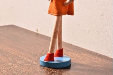 アンティーク雑貨　昭和レトロ　ポーズ人形(文化人形)・外箱付き(2)