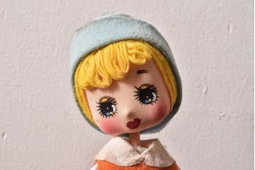 アンティーク雑貨　昭和レトロ　ポーズ人形(文化人形)・外箱付き(2)