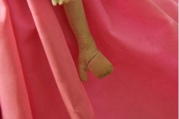 アンティーク雑貨　昭和期　レトロな雰囲気漂うポーズ人形(文化人形)