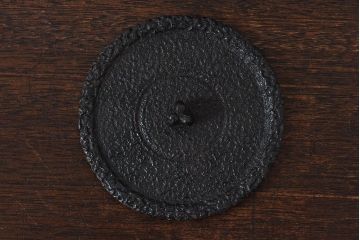 アンティーク雑貨　アンティーク　明治大正期　清光堂造　鹿楓紋鉄瓶