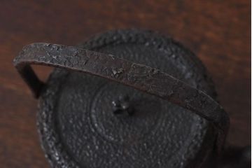 アンティーク雑貨　アンティーク　明治大正期　清光堂造　鹿楓紋鉄瓶