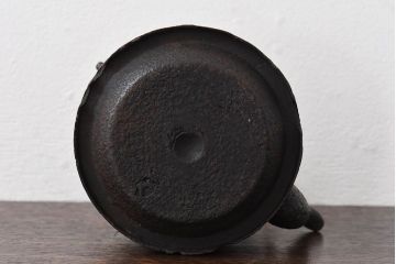 アンティーク雑貨　アンティーク　明治大正期　清光堂造　鹿楓紋鉄瓶