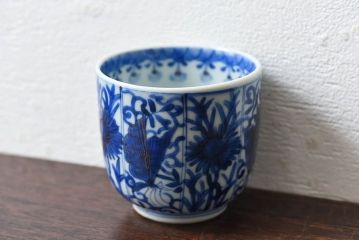 アンティーク雑貨　アンティーク　幕末明治期　色絵金彩湯呑(蕎麦猪口)