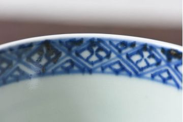 幕末〜明治期　伊万里焼　染付蛸唐草文　湯呑碗(蕎麦猪口、向付)(2)