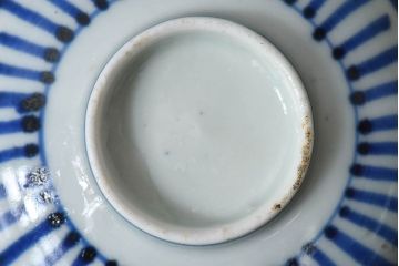 幕末〜明治期　伊万里焼　染付蛸唐草文　湯呑碗(蕎麦猪口、向付)(2)