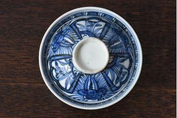 江戸時代後期　伊万里焼　染付　蓋茶碗2客セット(1)