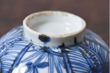 江戸時代後期　伊万里焼　染付　蓋茶碗2客セット(2)