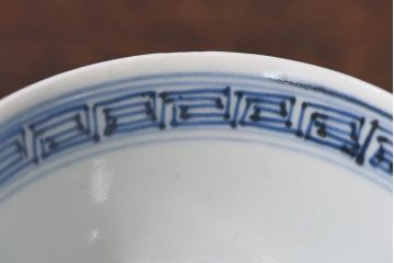 江戸時代後期　伊万里焼　染付　蓋茶碗2客セット(3)