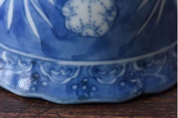 江戸期　かわいらしいフォルムの伊万里焼　染付　湯呑(向付・蕎麦猪口)2客セット