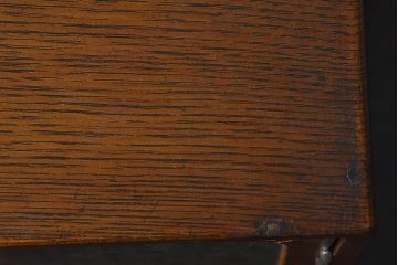 レトロ家具　昭和レトロ　結霜ガラスがおしゃれな扉付き小引き出し(小物収納)