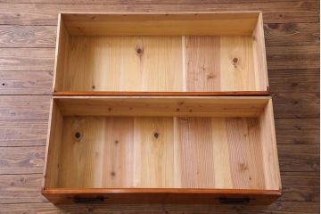 アンティーク家具　観音開き戸　アンティークチェスト(衣装箪笥、引き出し、重ね箪笥)