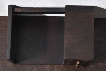 アンティーク雑貨　中古　シックな小引き出し付きの本立て(小物収納)