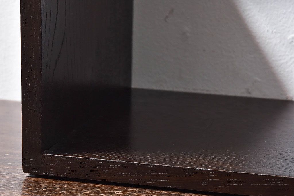 アンティーク雑貨　中古　シックな小引き出し付きの本立て(小物収納)