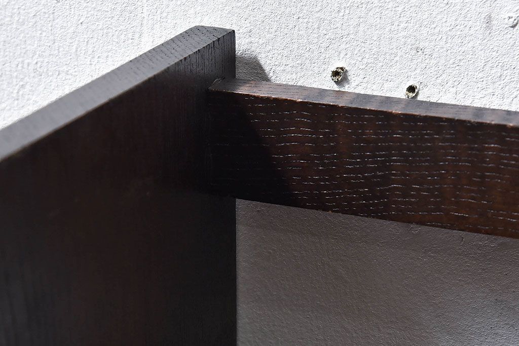 アンティーク雑貨　中古　シックな小引き出し付きの本立て(小物収納)