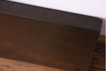 アンティーク雑貨　DIY素材におすすめ!たっぷりの長さが印象的なケヤキ材の一枚板(古材、材料)