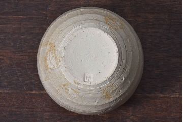 アンティーク雑貨　人間国宝　松井康成　釉薬の質感が印象的な茶壺(共箱)