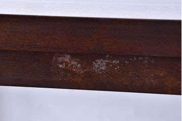 中古　松本民芸家具　505型　深みのある色合いのシックな茶タンス(茶箪笥、飾り棚)(定価約22  万円)(1)