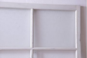 ペイント家具　ダイヤガラス入り　ナチュラルな雰囲気ただようガラス戸(建具、引き戸)