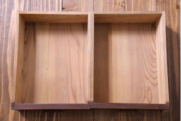 レトロ家具　引き出し付き!レトロなデザインのアンティーク下駄箱(収納棚、戸棚)