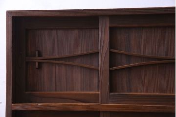 レトロ家具　引き出し付き!レトロなデザインのアンティーク下駄箱(収納棚、戸棚)