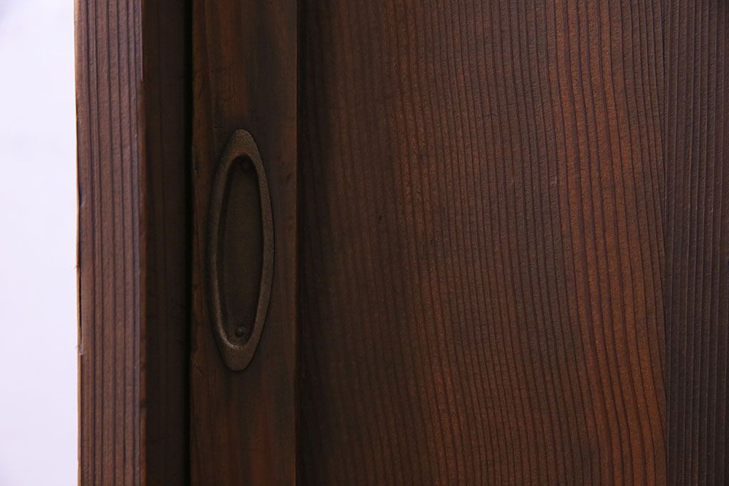 レトロ家具　引き出し付き!レトロなデザインのアンティーク下駄箱(収納棚、戸棚)