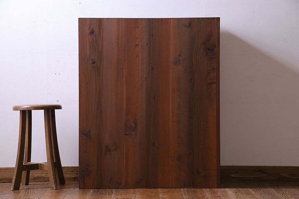 レトロ家具　引き出し付き!レトロなデザインのアンティーク下駄箱(収納棚、戸棚)