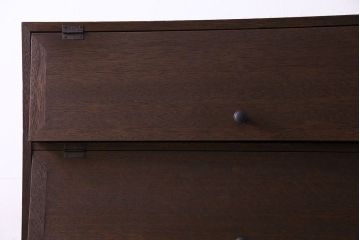 アンティーク家具　アンティーク　古材の木味が魅力的なパタパタ収納棚(戸棚、下駄箱)(2)