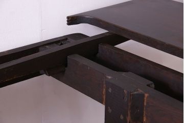 アンティーク家具　イギリスアンティーク　上質な特大ドローリーフテーブル(エクステンションテーブル)