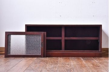 アンティーク家具　古材使用　もみの木　古い木の質感が魅力的なローボード(戸棚)(1)