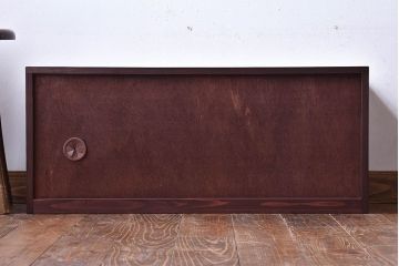 アンティーク家具　古材使用　もみの木　古い木の質感が魅力的なローボード(戸棚)(1)