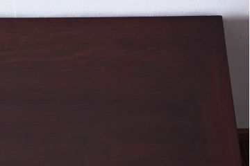 アンティーク家具　大正ロマン　透かし彫りがおしゃれなワークデスク(片袖机、在宅ワーク、在宅用子供机)