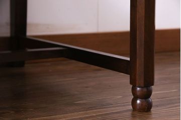 アンティーク家具　大正ロマン　上品な雰囲気漂う3人掛けソファベンチ(アームソファ)
